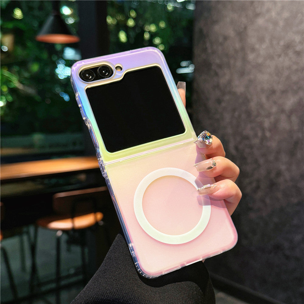 Colorful plating magnetic Samsung Z Flip phone case