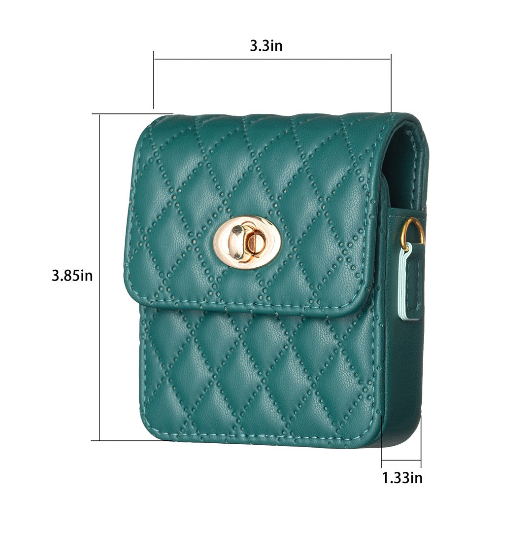 Samsung Z Flip Fashion Leather Case with String