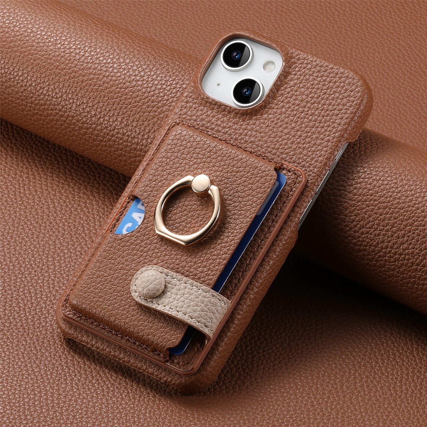 iPhone Lychee Pattern Wallet Case