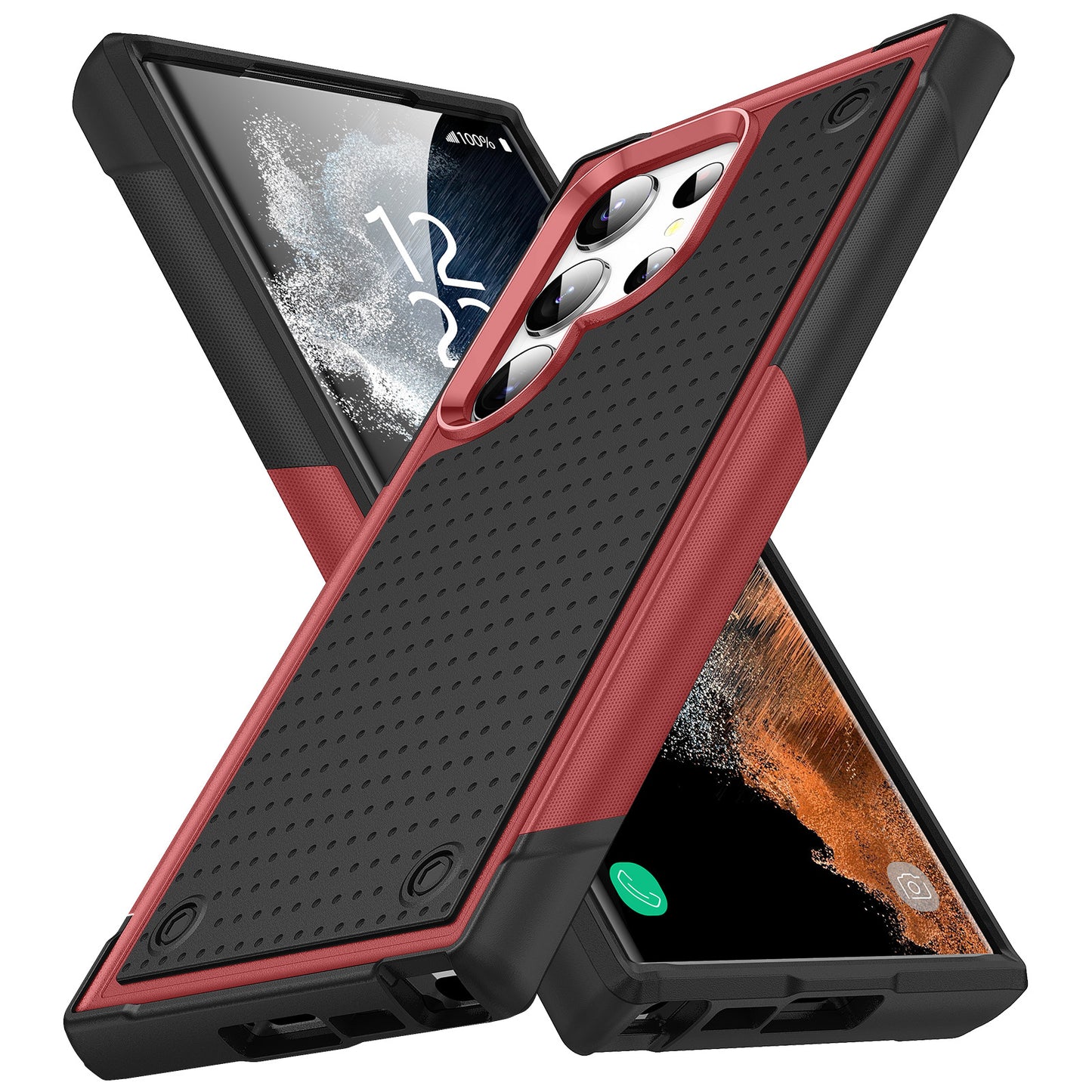 Elegant two-tone Samsung phone case