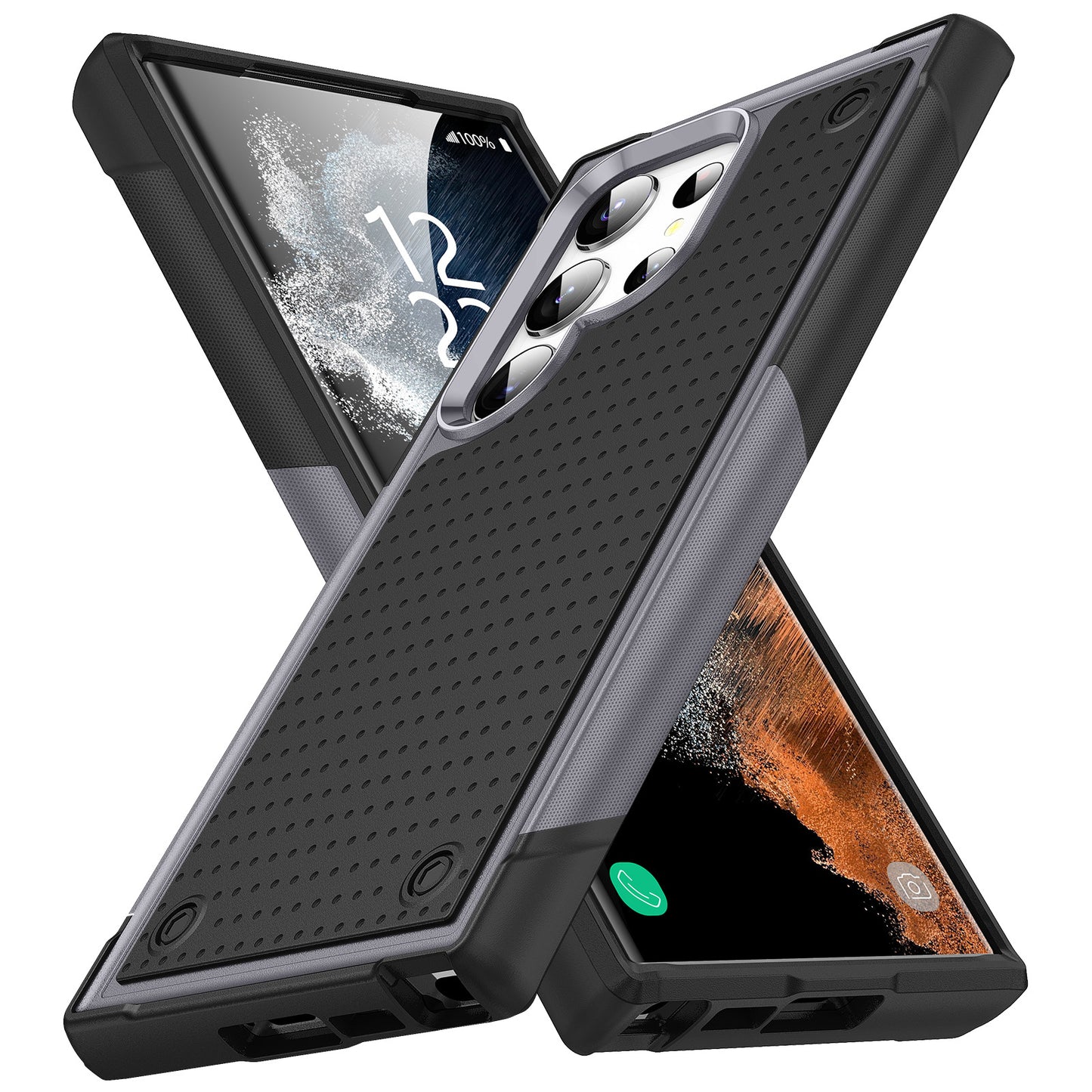 Elegant two-tone Samsung phone case