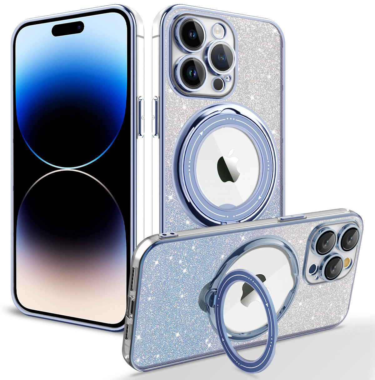 Liangdun magnetic glitter Apple phone case