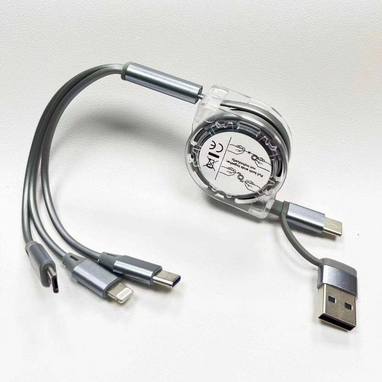 Creative gift three-in-one multi-function charging cable