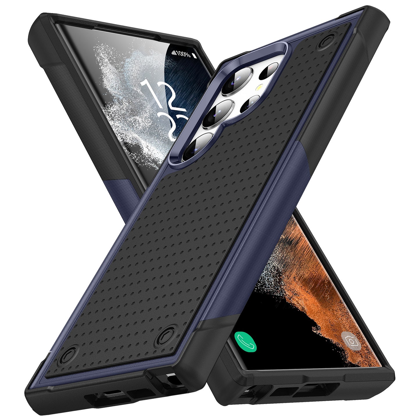 Elegant two-tone Samsung phone case