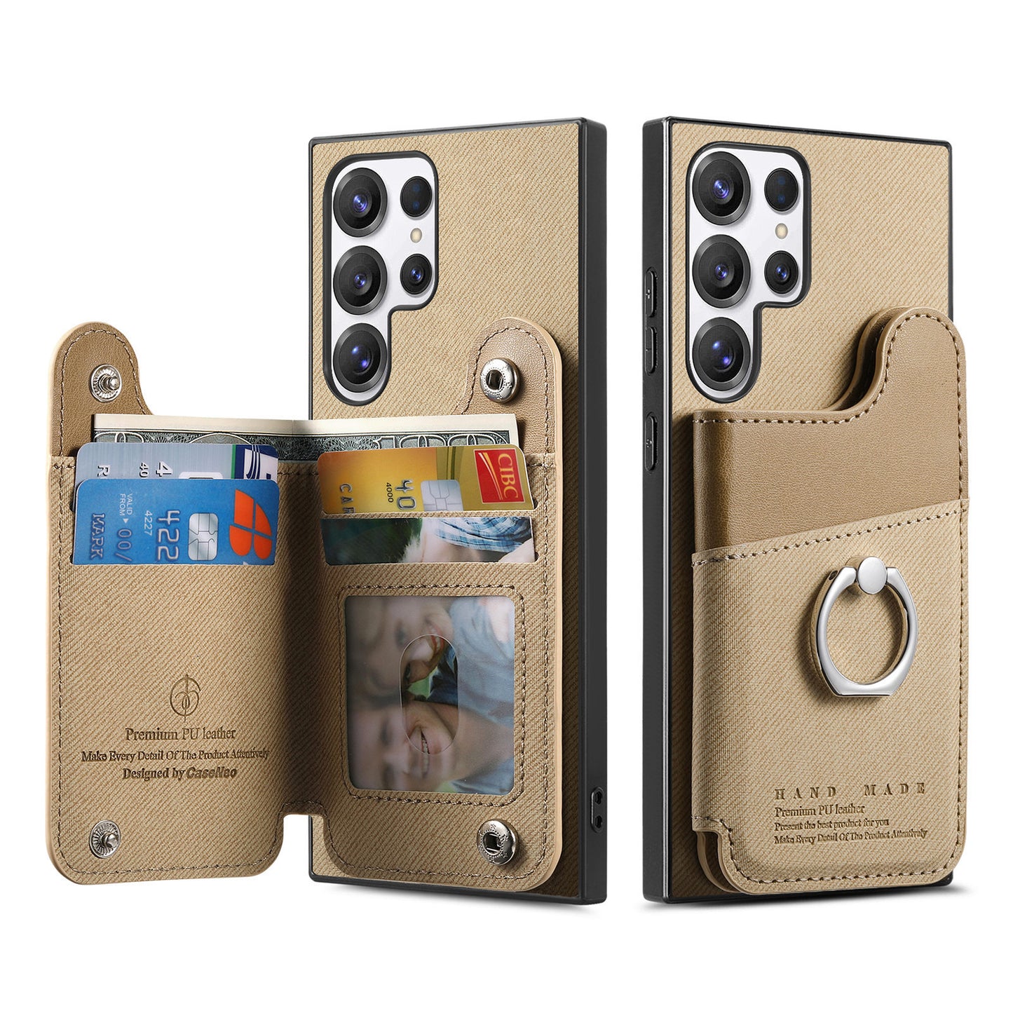Fashionable flip leather Samsung phone case