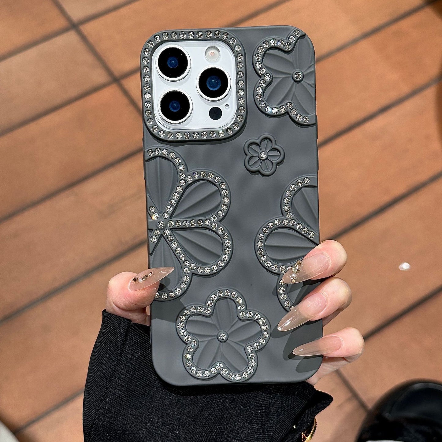 Flower Diamond Apple Phone Case