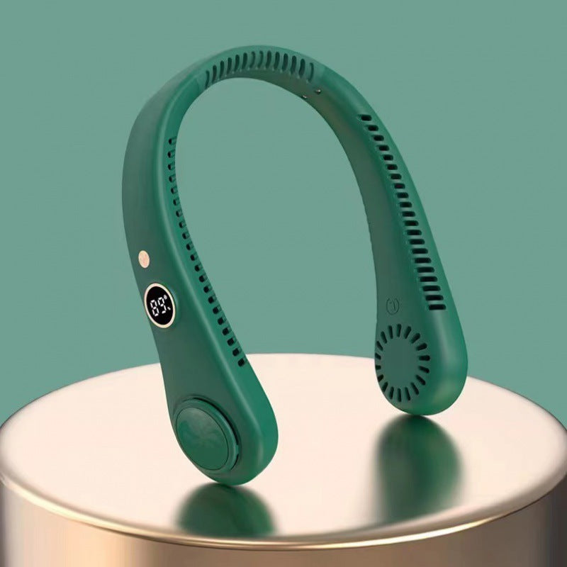 Portable Bladeless Neck Fan with LED Display