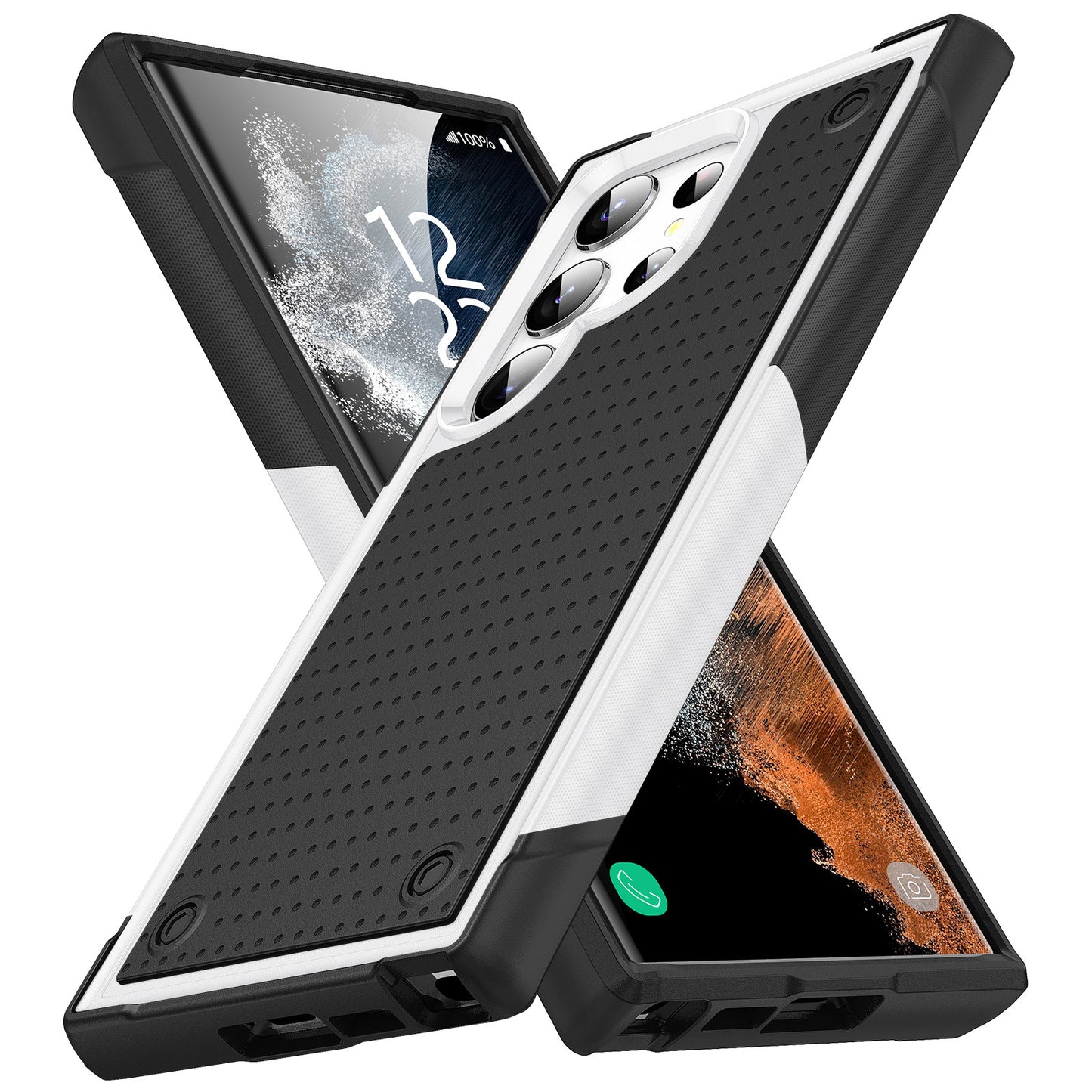 Elegant two-tone Samsung phone case