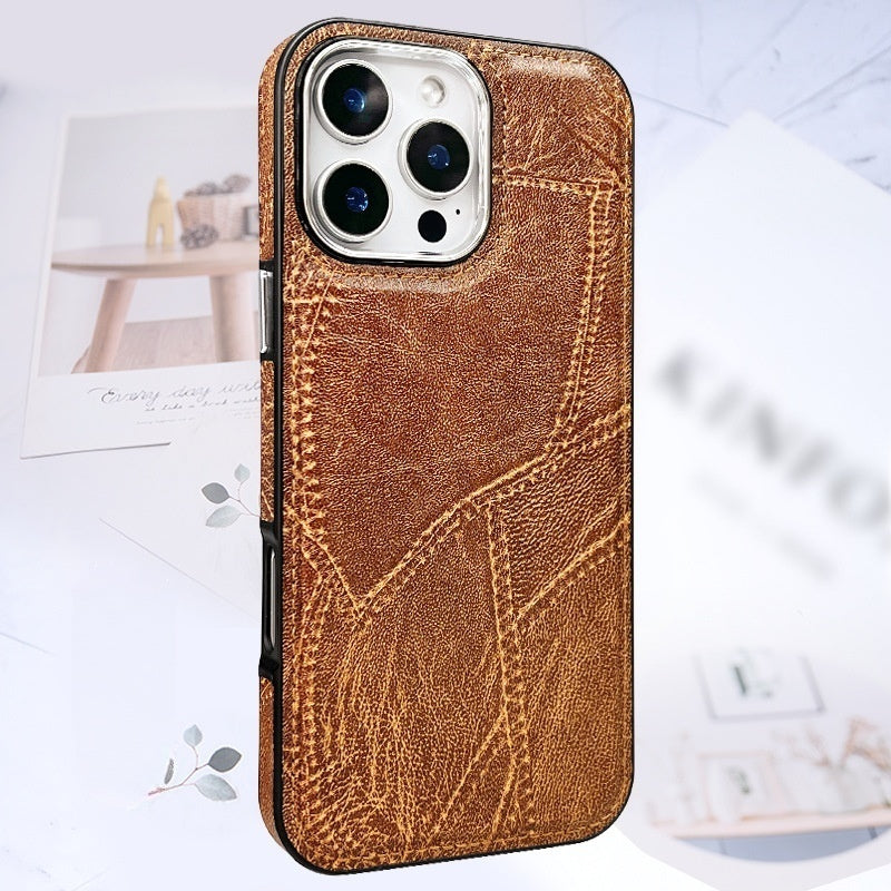 Denim leather iPhone case