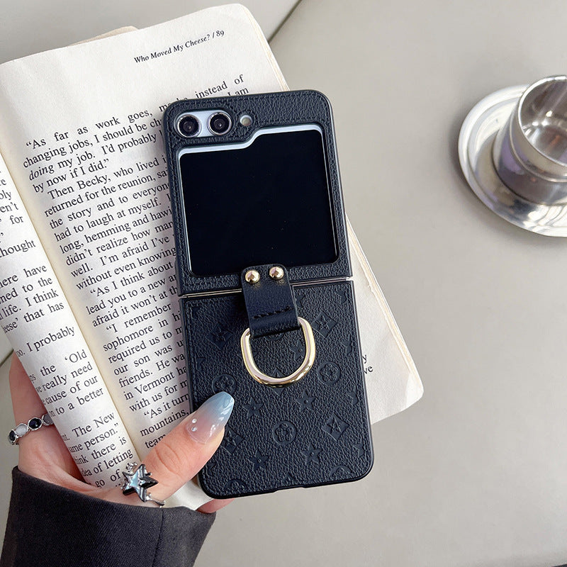 Fashion leather anti-fall Samsung Z Flip phone case