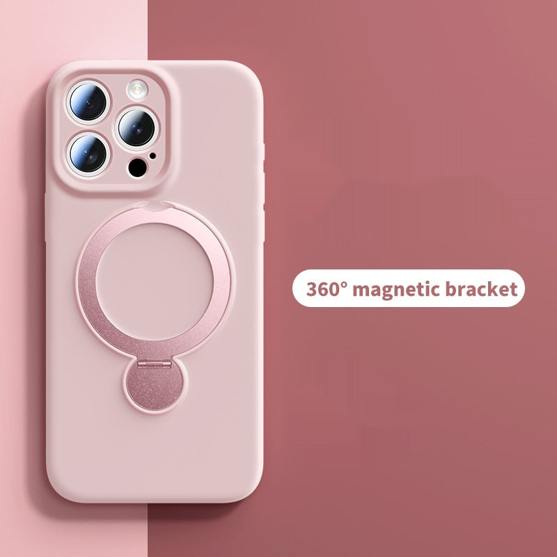 Liquid Rotating Magnetic Bracket Apple Phone Case