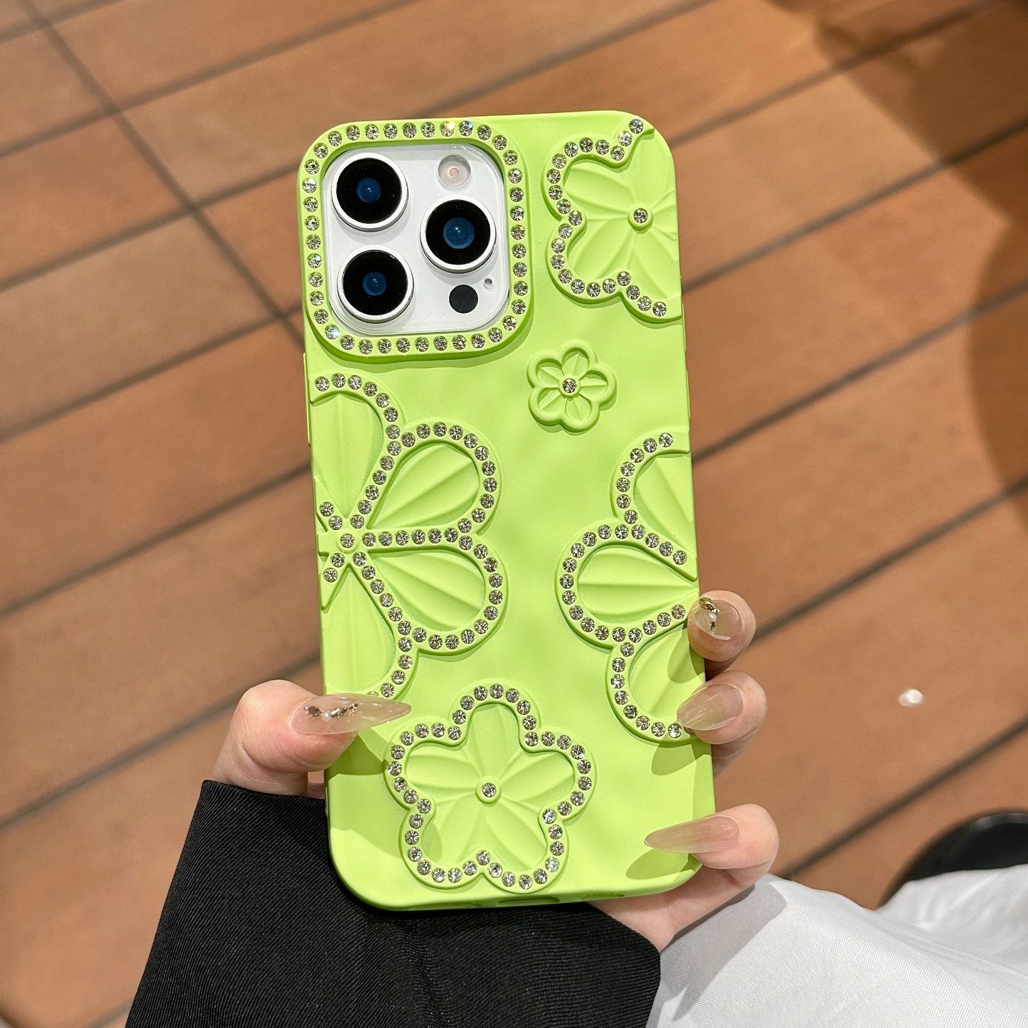 Flower Diamond Apple Phone Case