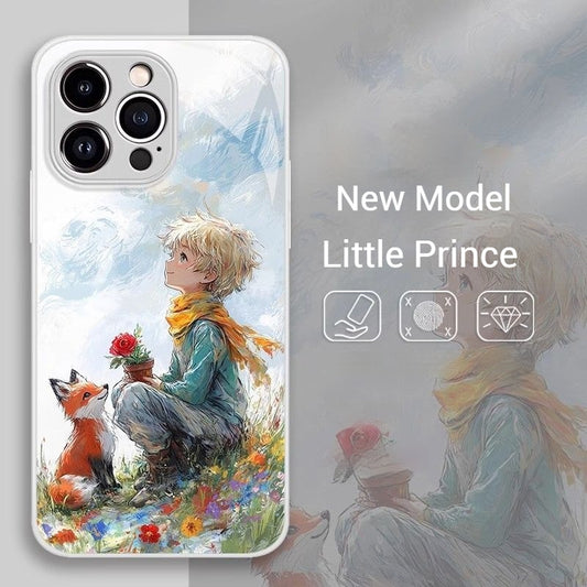 Liquid glass oil painting The Little Prince iPhone case