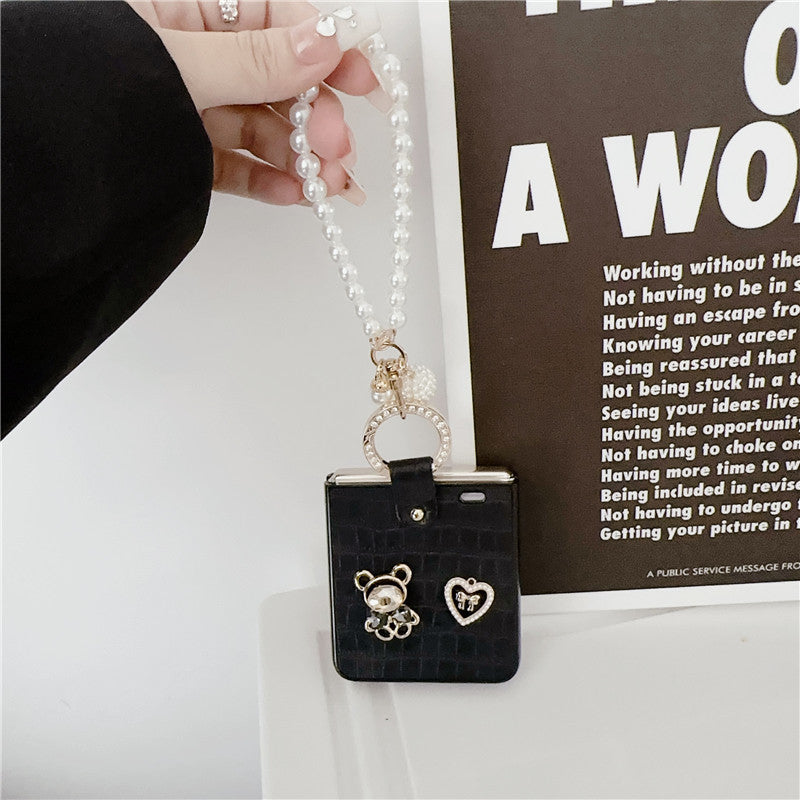 Luxury Ring Bracelet Bear ZFlip Phone Case