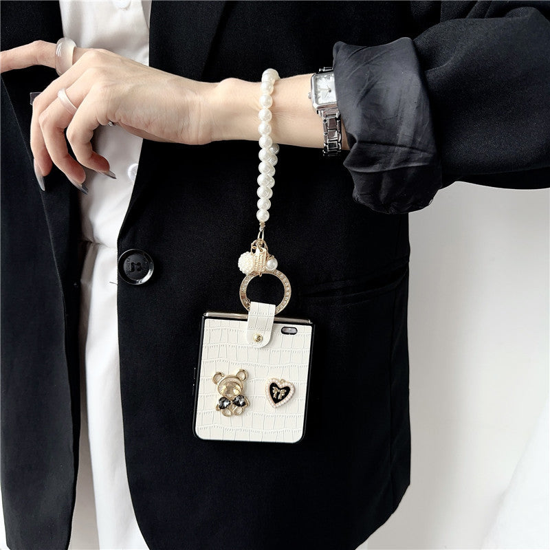 Luxury Ring Bracelet Bear ZFlip Phone Case