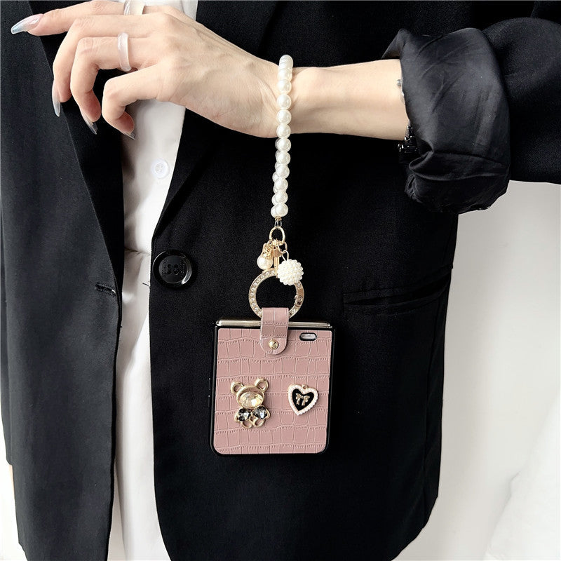 Luxury Ring Bracelet Bear ZFlip Phone Case