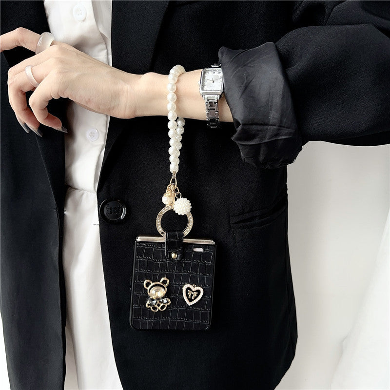 Luxury Ring Bracelet Bear ZFlip Phone Case