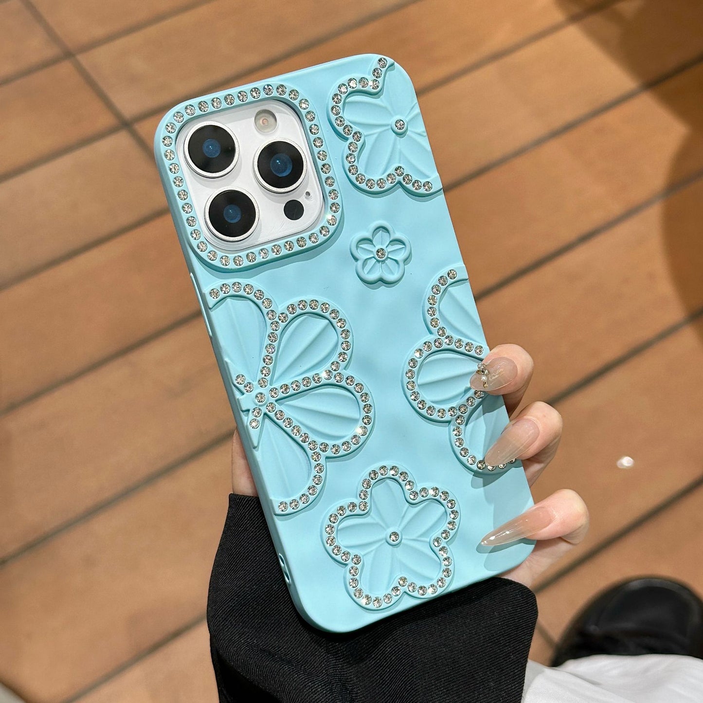 Flower Diamond Apple Phone Case