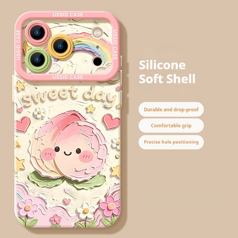 Oil painting fruit apple phone case