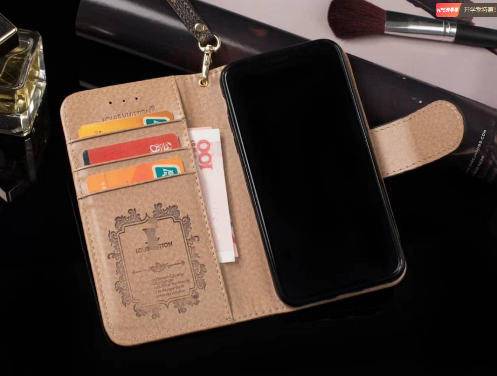 Fashion brand leather luxury wallet style high-end iPhone case