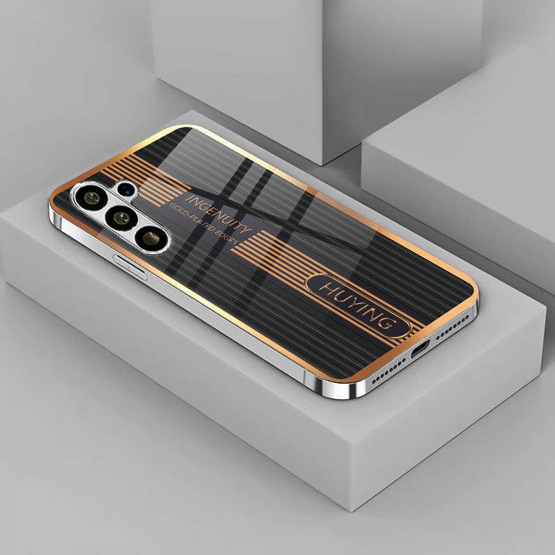 Electroplating glass Samsung mobile phone case