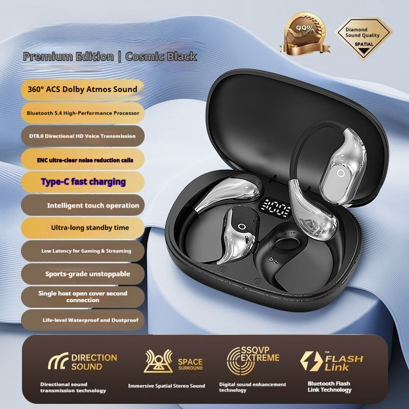 Non-in-ear wireless ear-hook Bluetooth headset