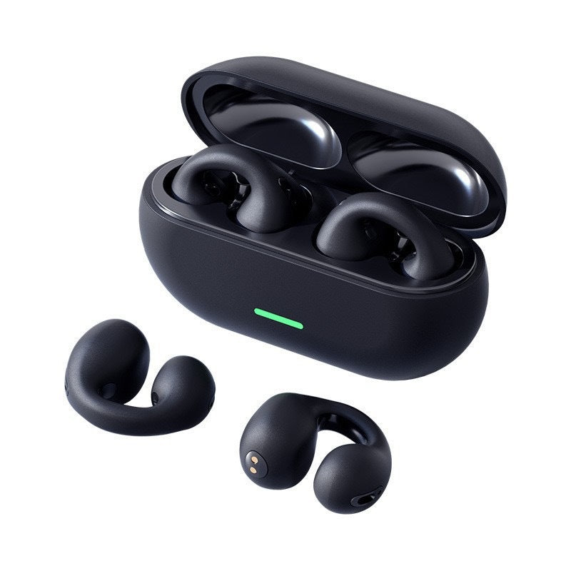 Clip-on Bluetooth wireless headphones
