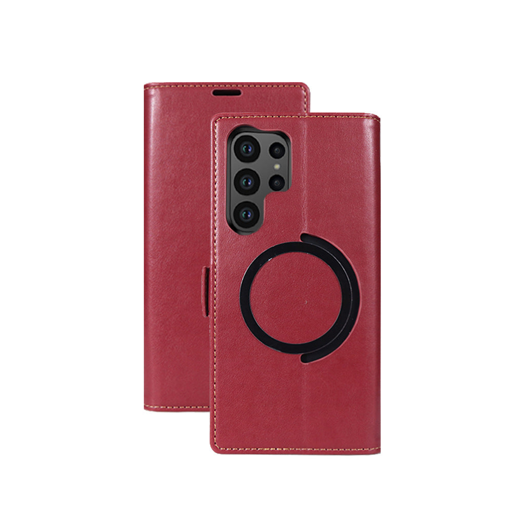Leather Wallet Magnetic Samsung Phone Case