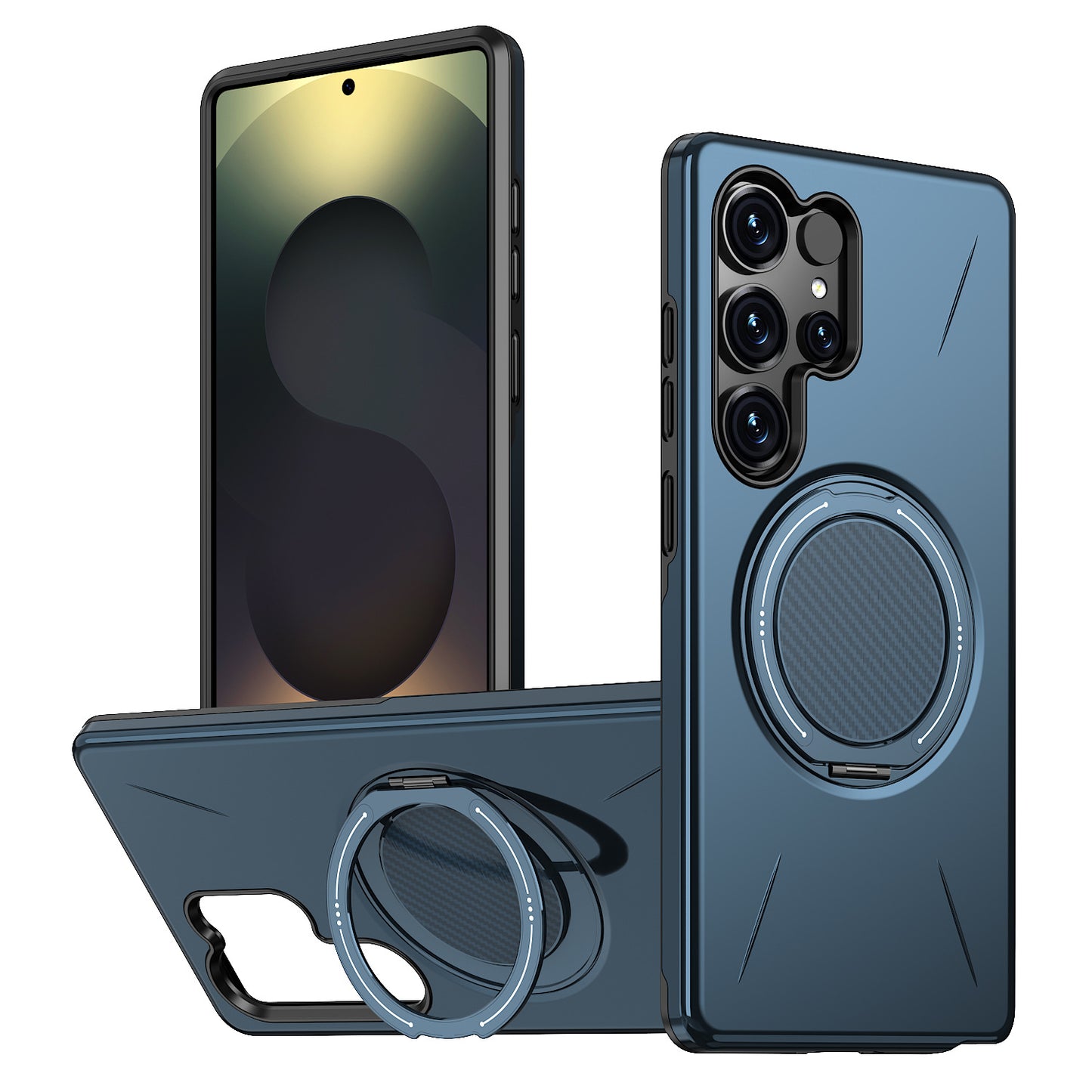 Rotating bracket magnetic Samsung mobile phone case