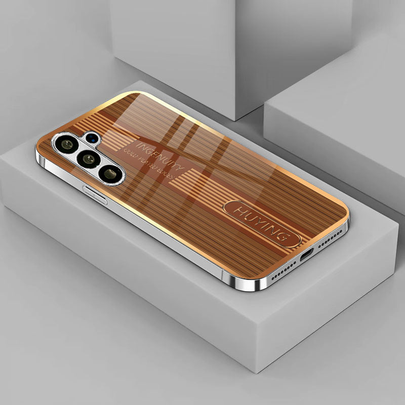 Electroplating glass Samsung mobile phone case