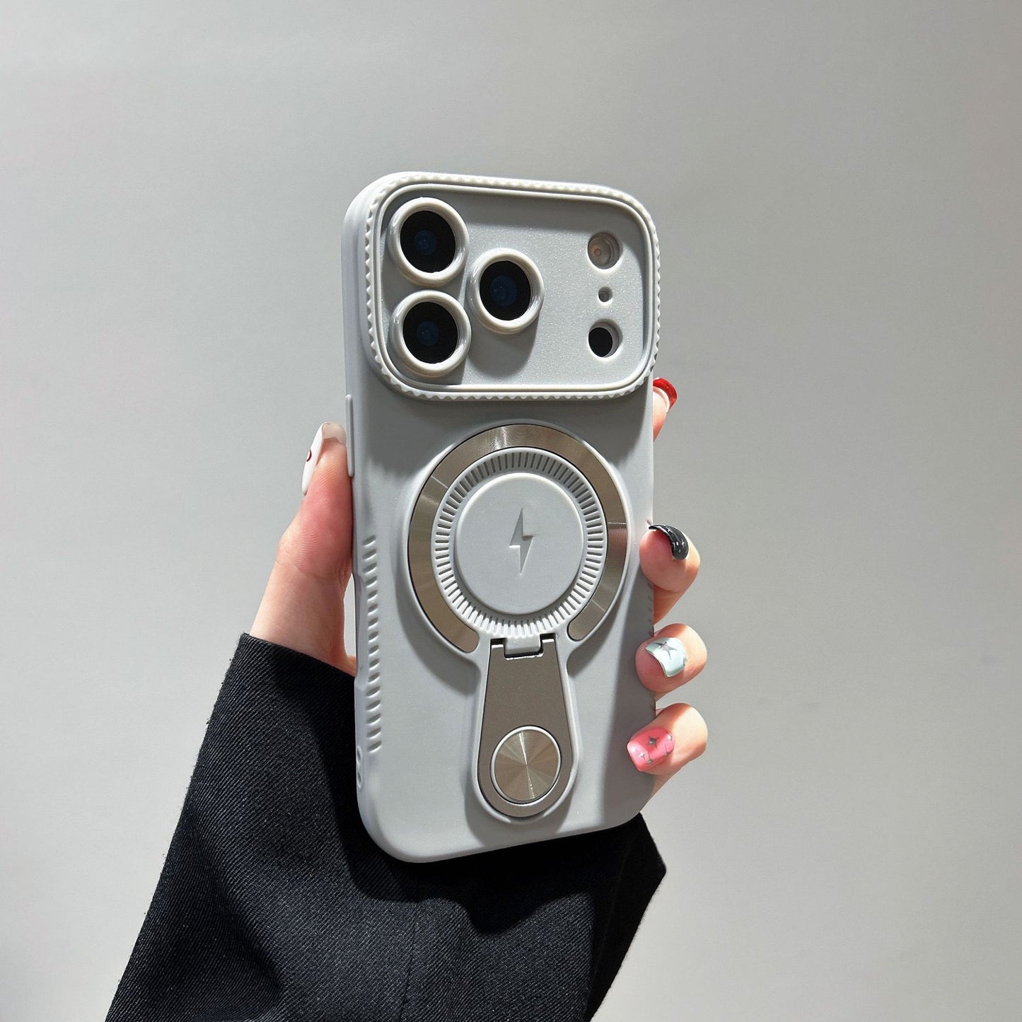 Soft shell magnetic bracket Apple phone case
