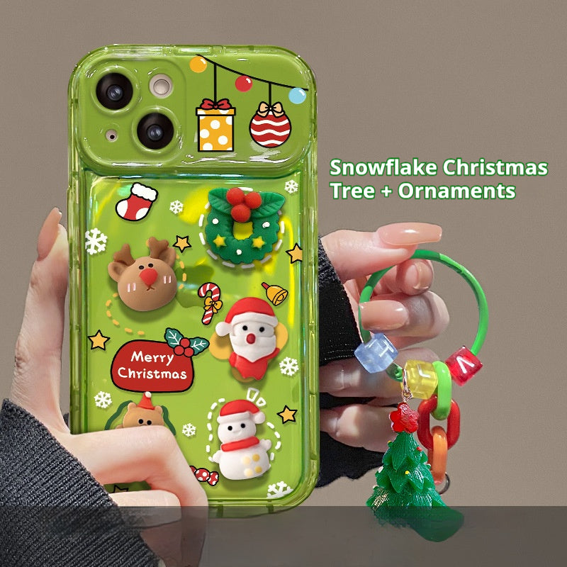 Christmas Tree Doll Flip Mirror iPhone Case
