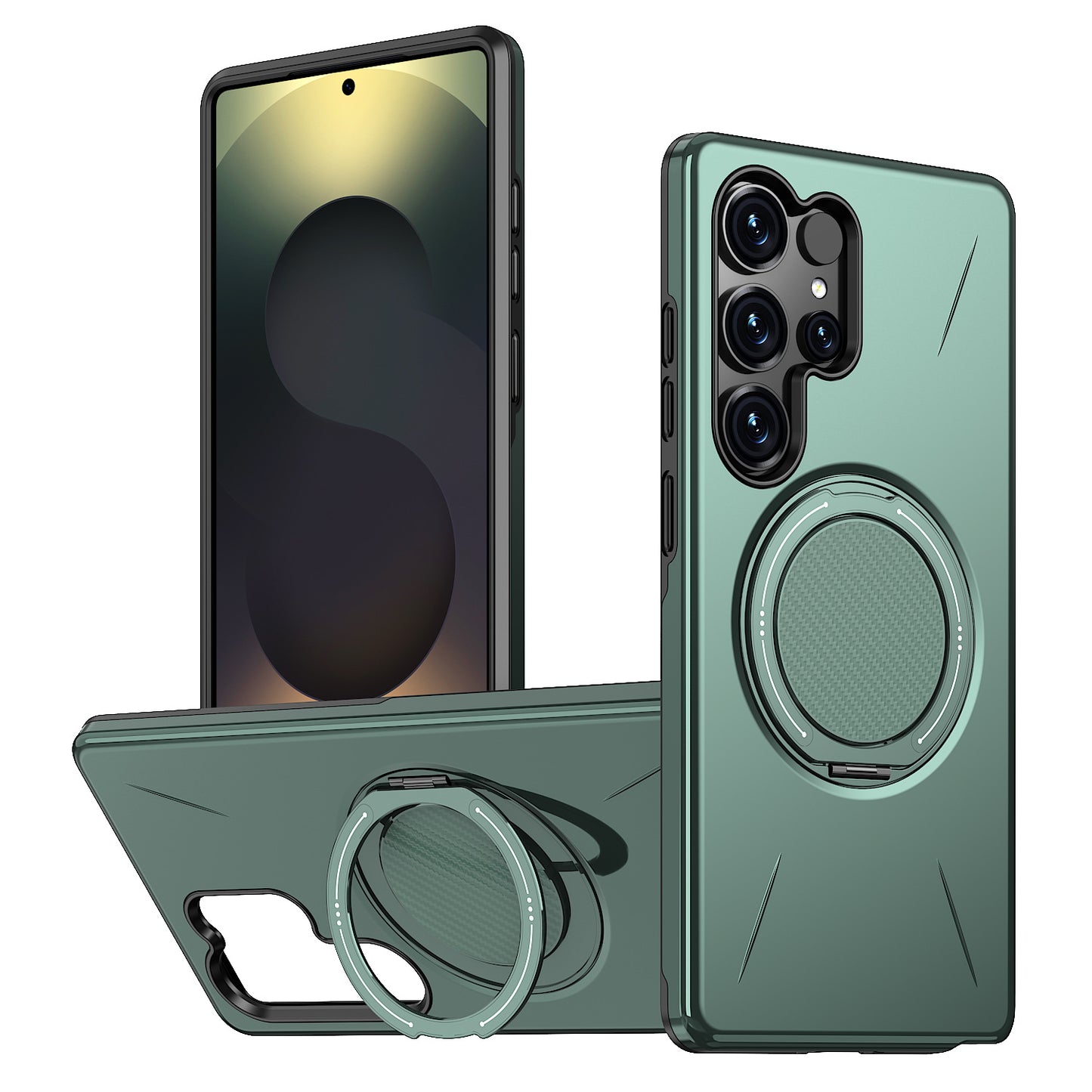 Rotating bracket magnetic Samsung mobile phone case