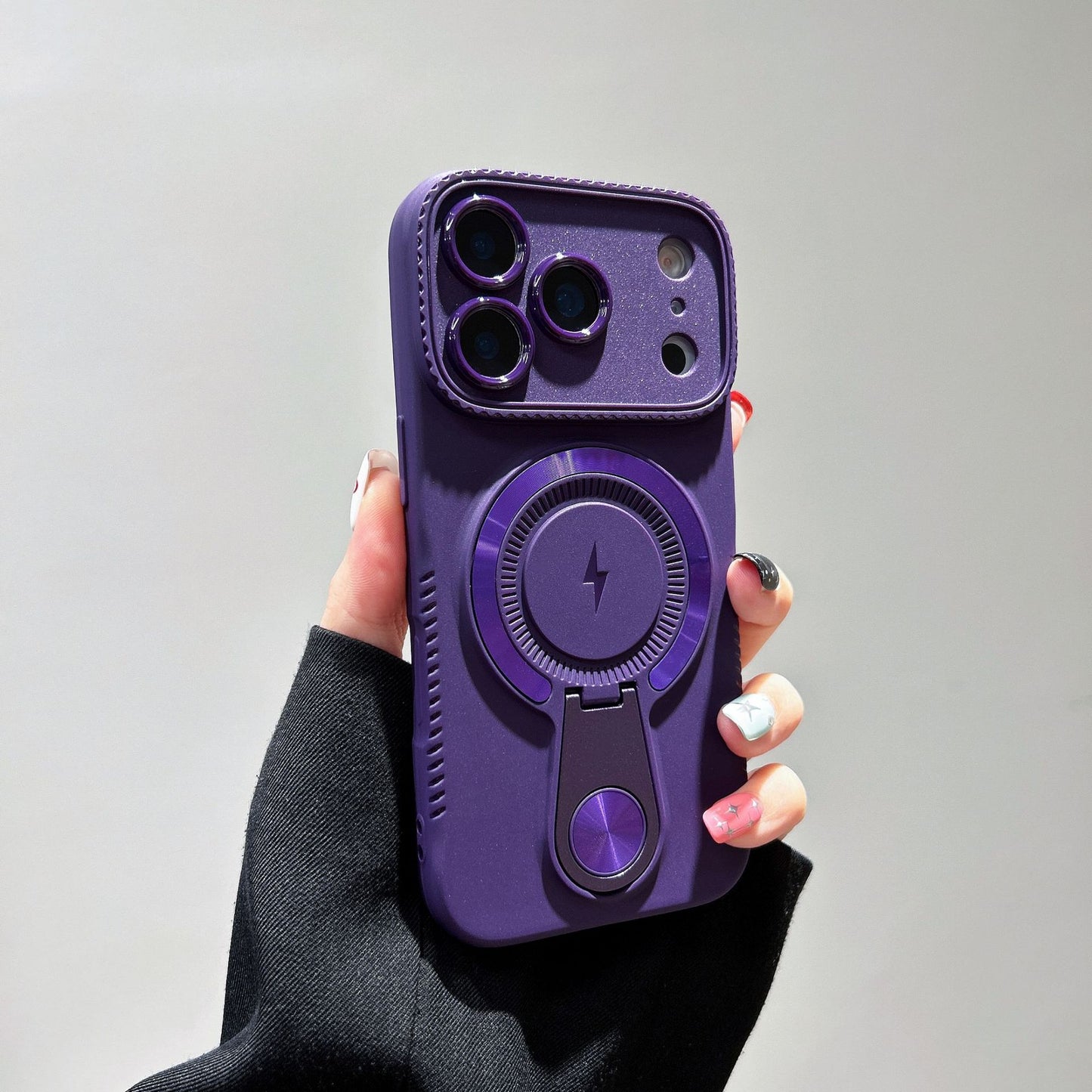 Soft shell magnetic bracket Apple phone case