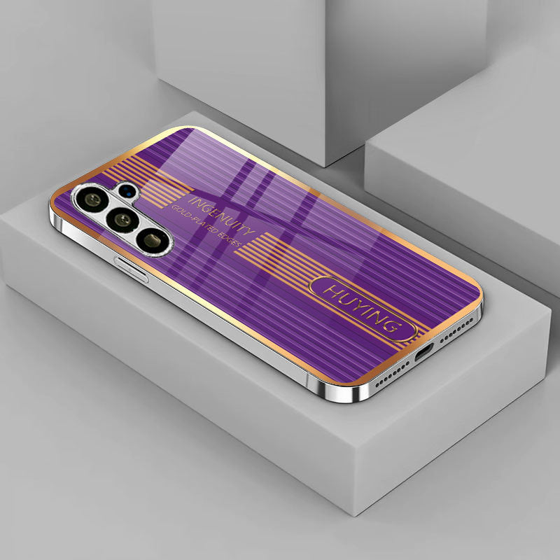 Electroplating glass Samsung mobile phone case