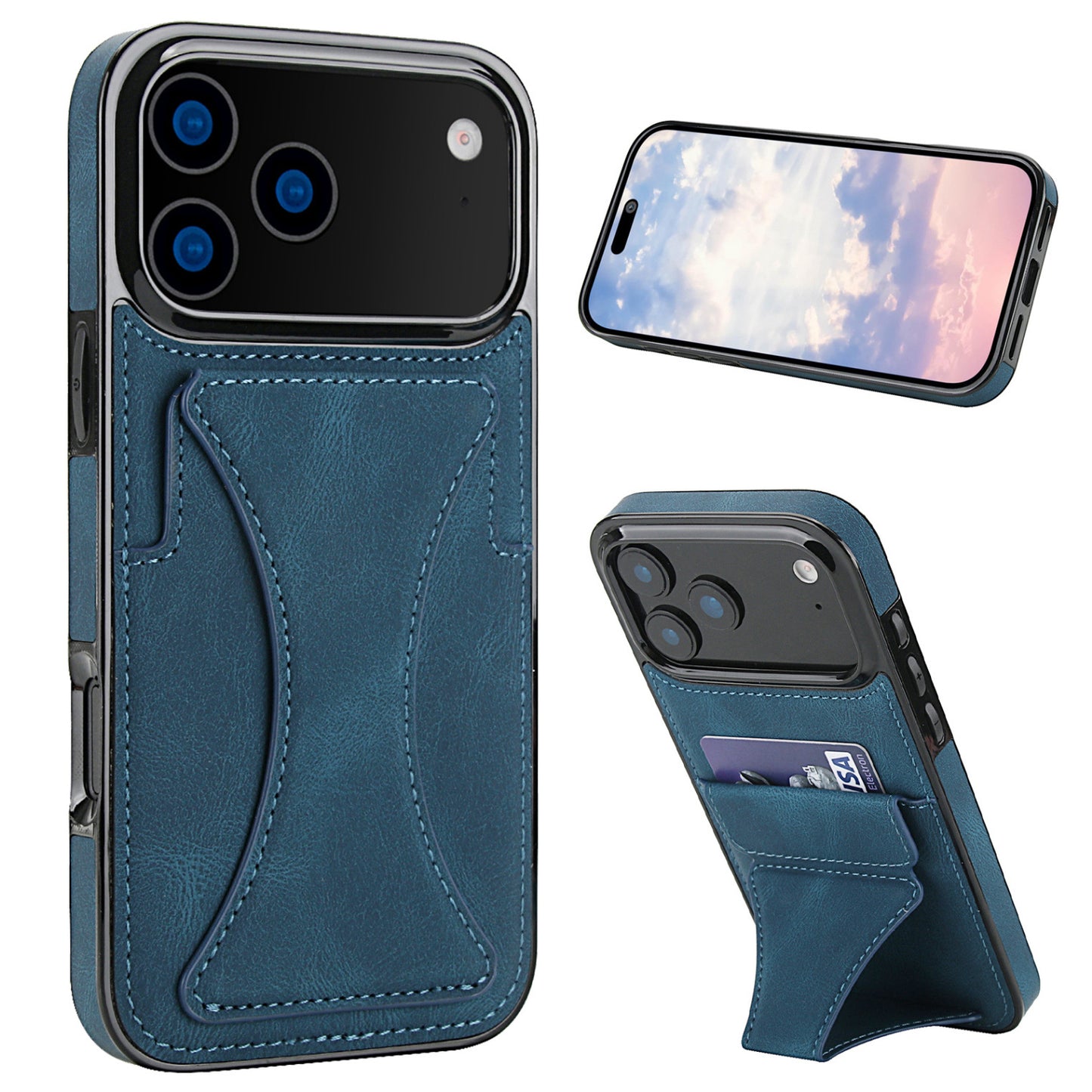 Leather Card Holder Holder Apple Phone Case