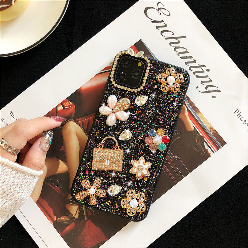 Fashion Glitter Flower iPhone Case