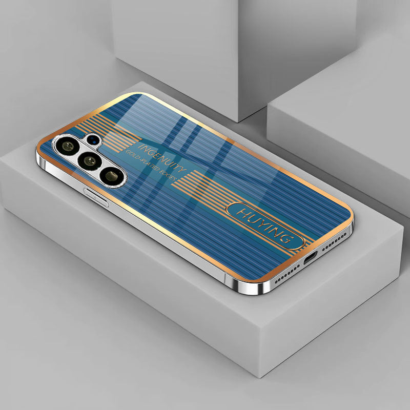 Electroplating glass Samsung mobile phone case