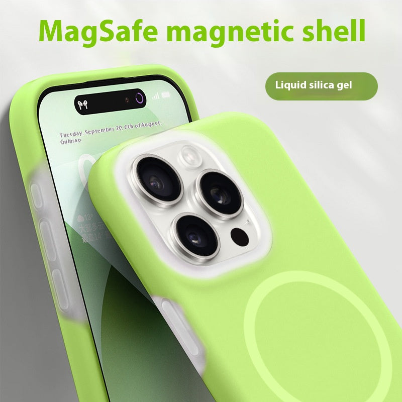 Liquid Silicone Jelly Apple Phone Case