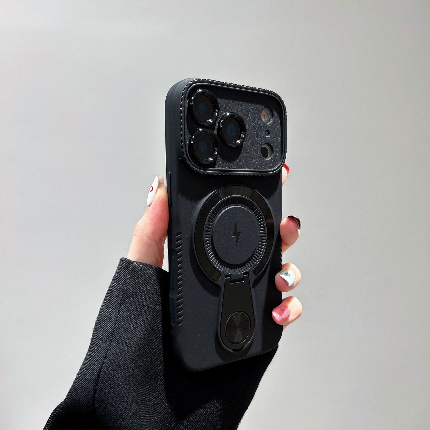 Soft shell magnetic bracket Apple phone case
