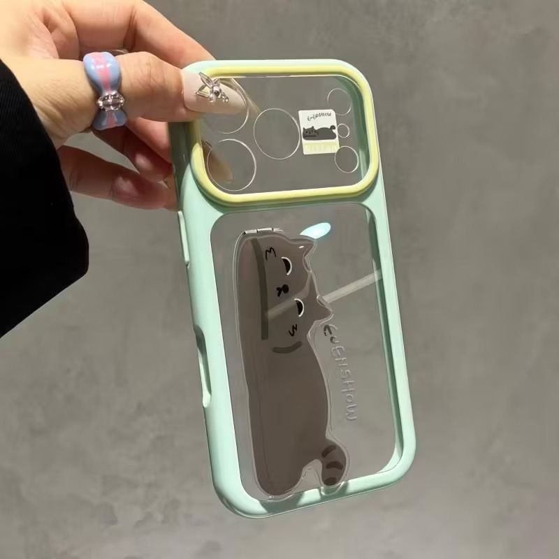 Cute animal stand Apple phone case