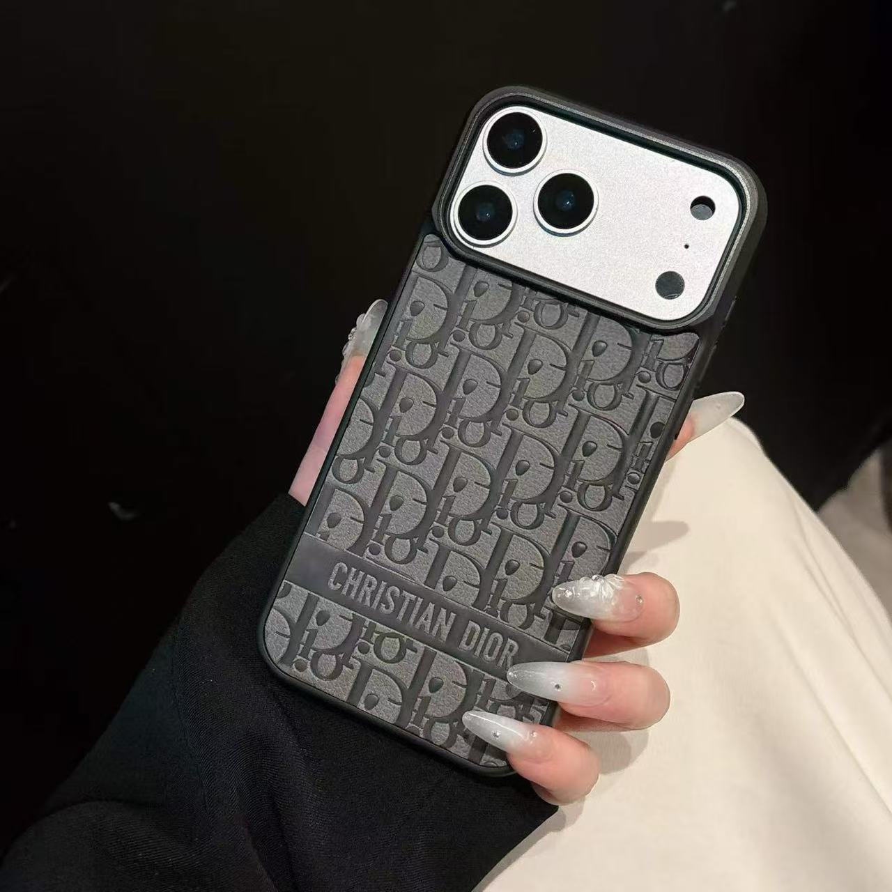 Luxury leather Apple phone case