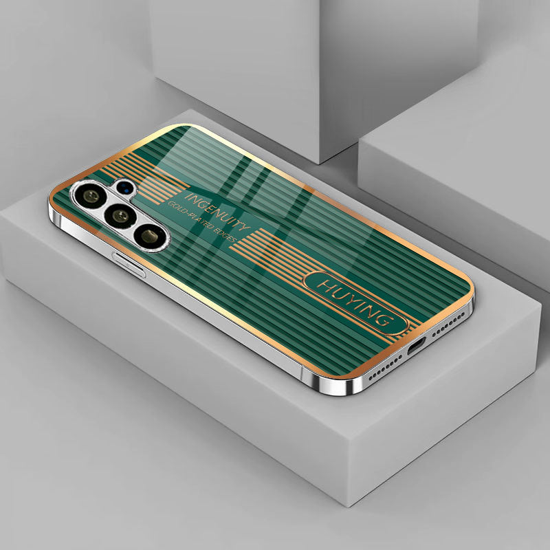 Electroplating glass Samsung mobile phone case
