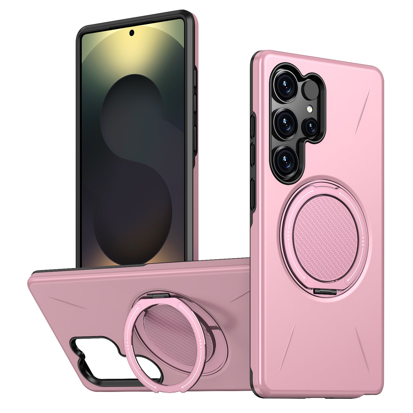 Rotating bracket magnetic Samsung mobile phone case