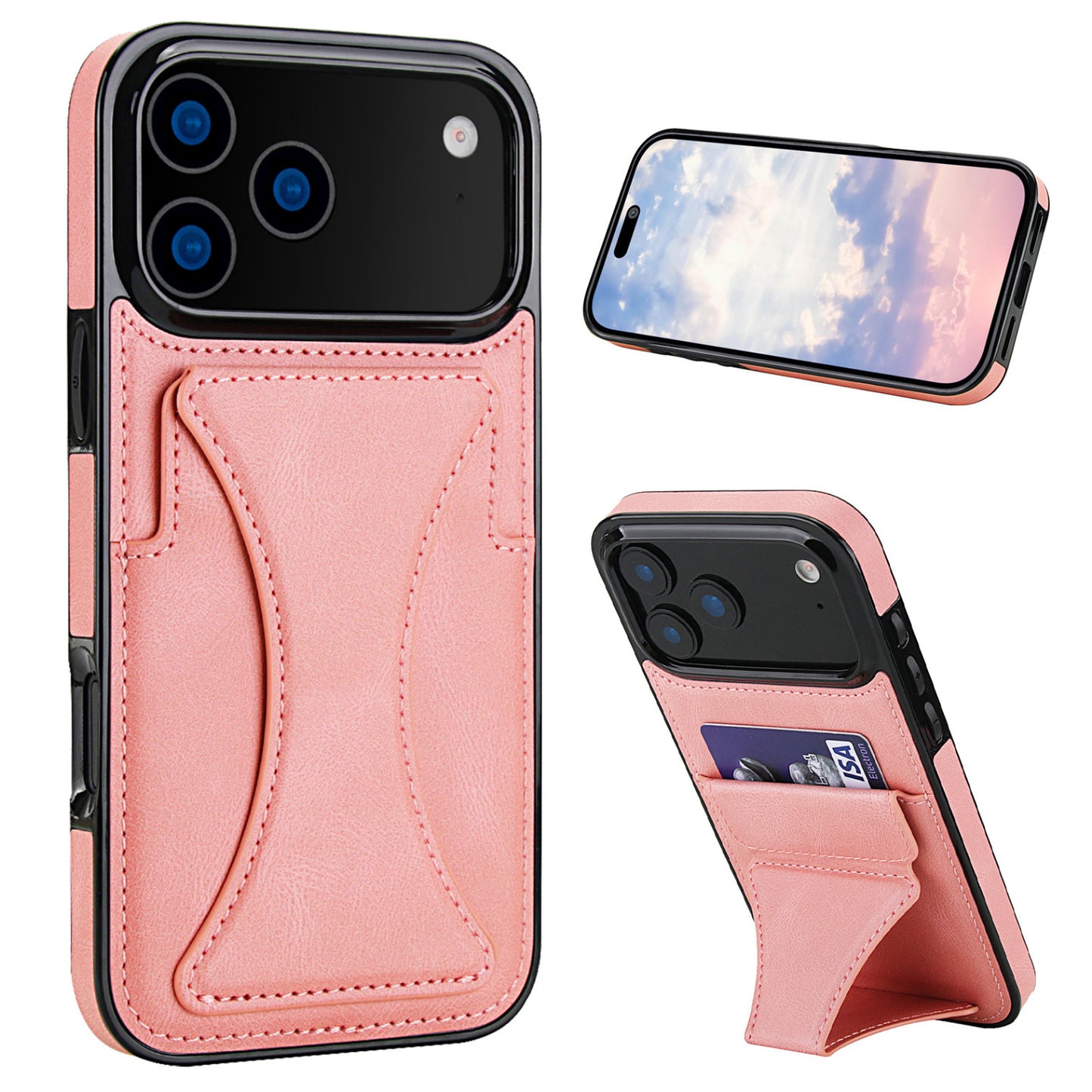 Leather Card Holder Holder Apple Phone Case