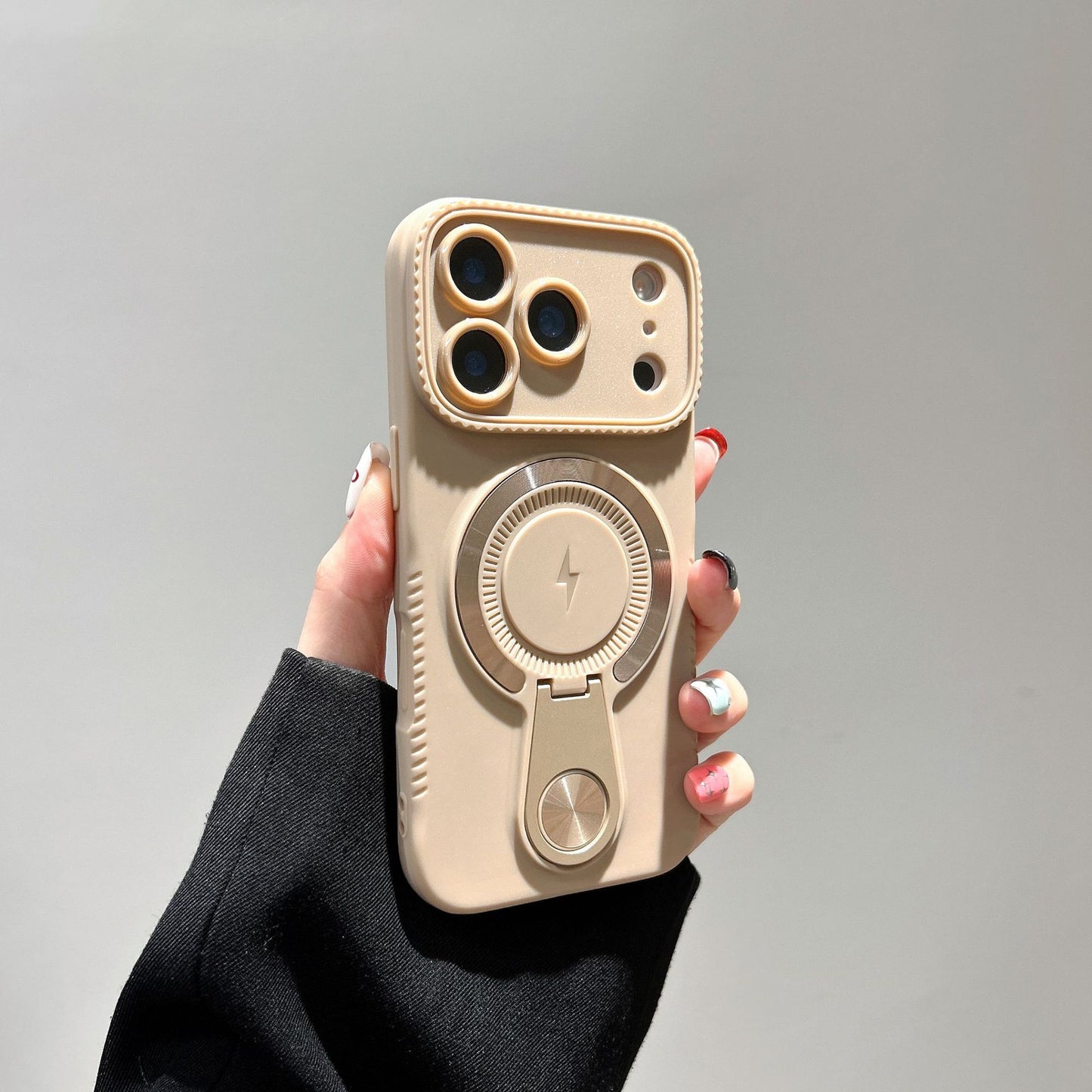 Soft shell magnetic bracket Apple phone case