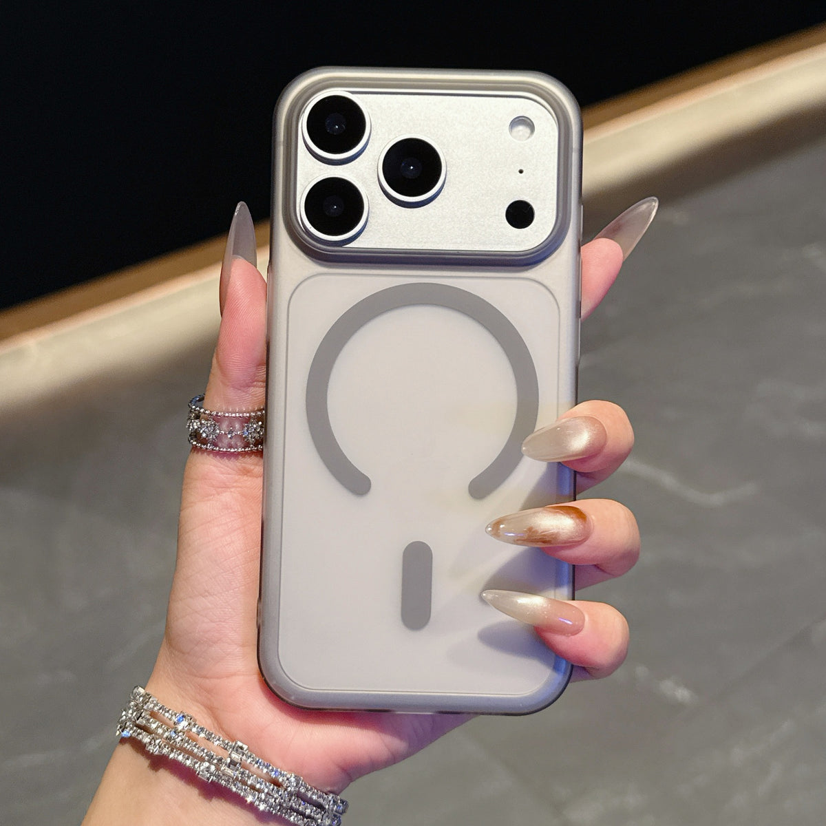 Frosted Colorful Magnetic iPhone Case