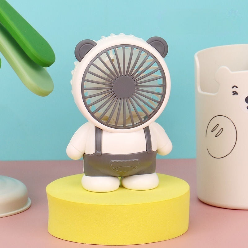Cute bear handheld fan