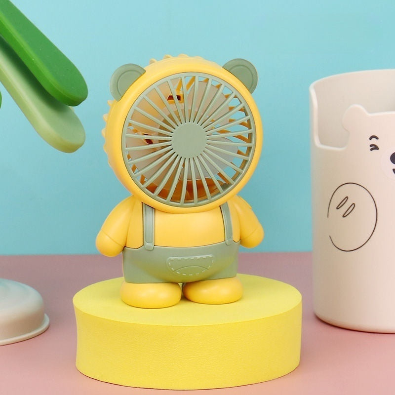 Cute bear handheld fan