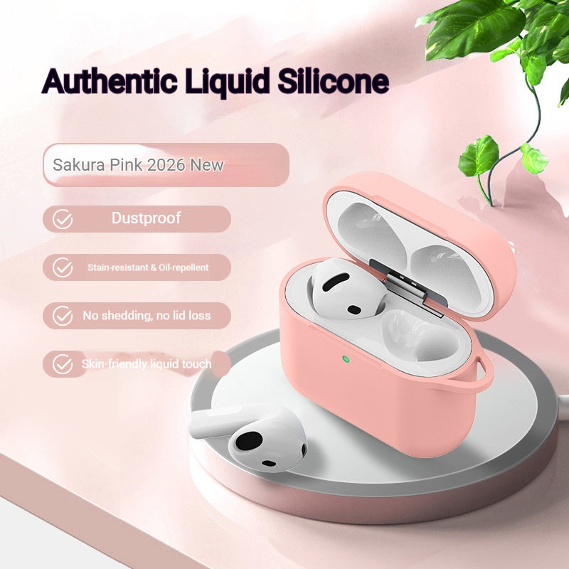 Liquid silicone Apple earphone case